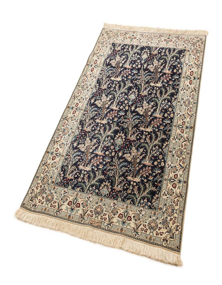 Detail image of  4' 4 x 6' 6  Hand Knotted Nain Rug