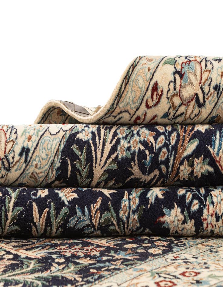 Detail image of  4' 4 x 6' 6  Hand Knotted Nain Rug