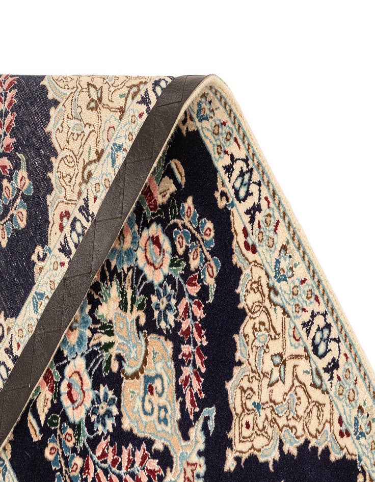 Detail image of  1' 6 x 6' 4  Hand Knotted Nain Rug