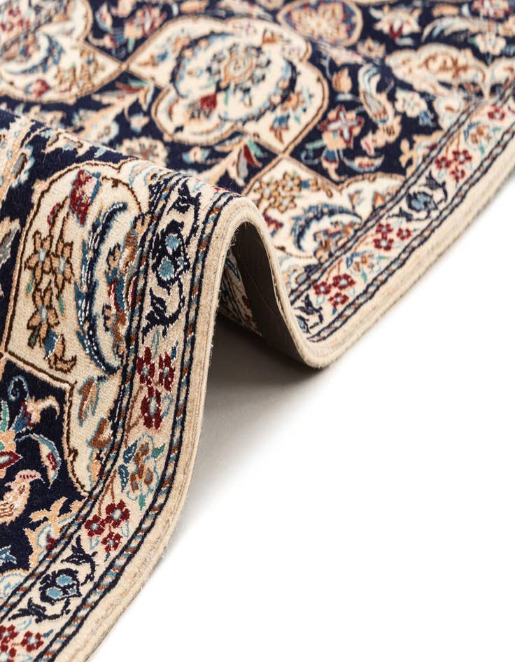 Detail image of  1' 8 x 7' 1  Hand Knotted Nain Rug