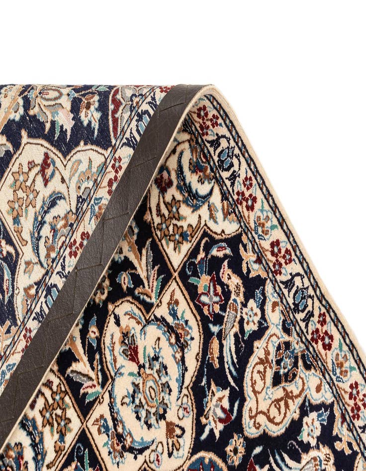 Detail image of  1' 8 x 7' 1  Hand Knotted Nain Rug