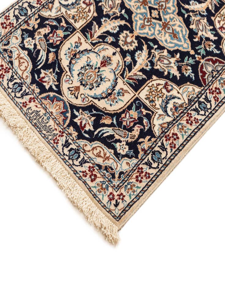 Detail image of  1' 8 x 7' 1  Hand Knotted Nain Rug