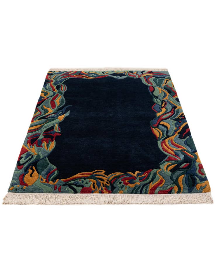 Detail image of  4' 1 x 5' 8  Hand Knotted Nepal Wool Rug