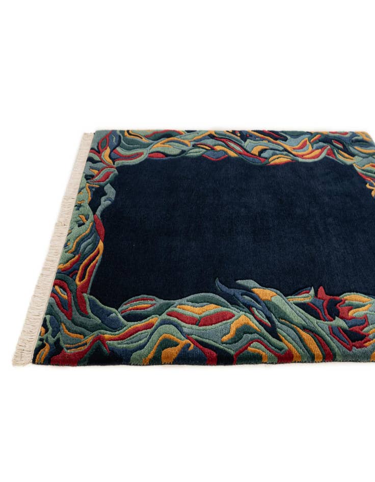 Detail image of  4' 1 x 5' 8  Hand Knotted Nepal Wool Rug