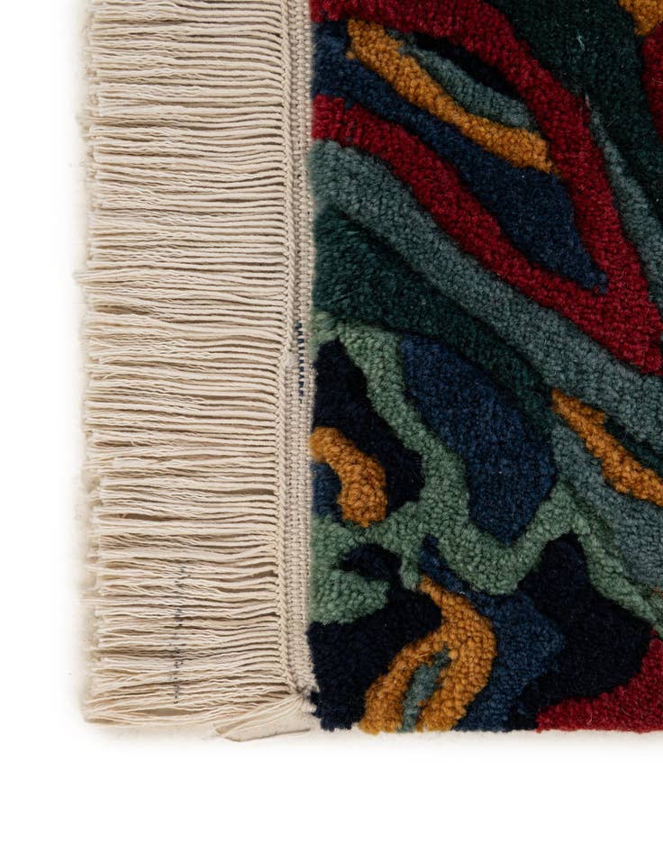 Detail image of  4' 1 x 5' 8  Hand Knotted Nepal Wool Rug