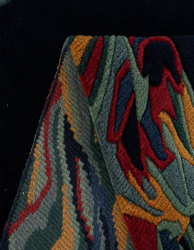 Detail image of  4' 1 x 5' 8  Hand Knotted Nepal Wool Rug