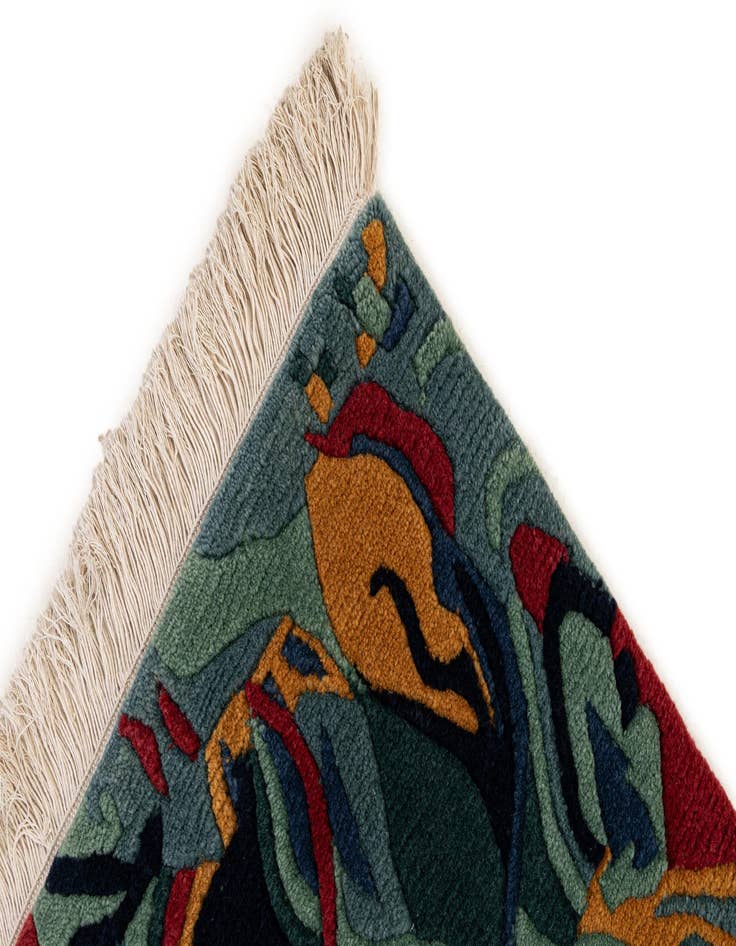 Detail image of  4' 1 x 5' 8  Hand Knotted Nepal Wool Rug