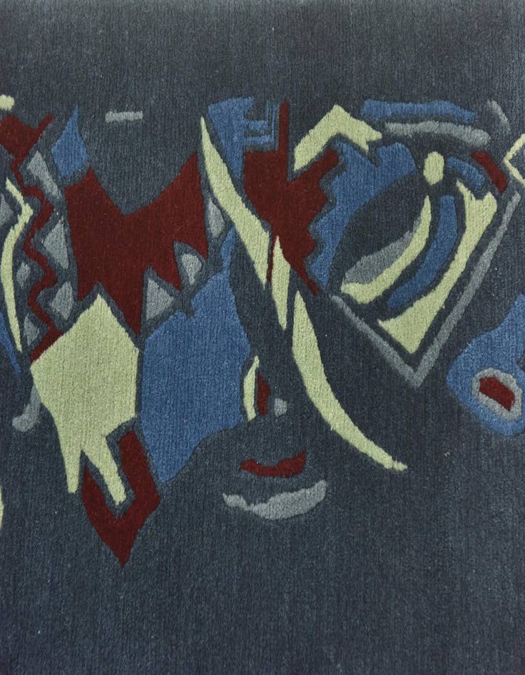 Detail image of  5' 8 x 8'  Hand Knotted Nepal Wool Rug
