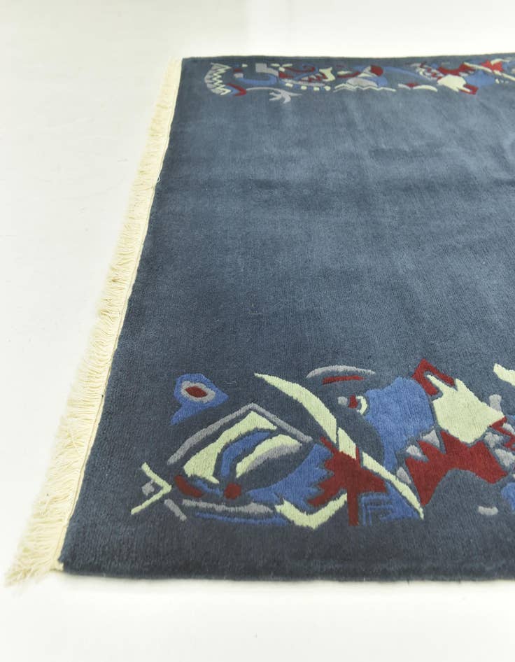 Detail image of  5' 8 x 7' 8  Hand Knotted Nepal Wool Rug