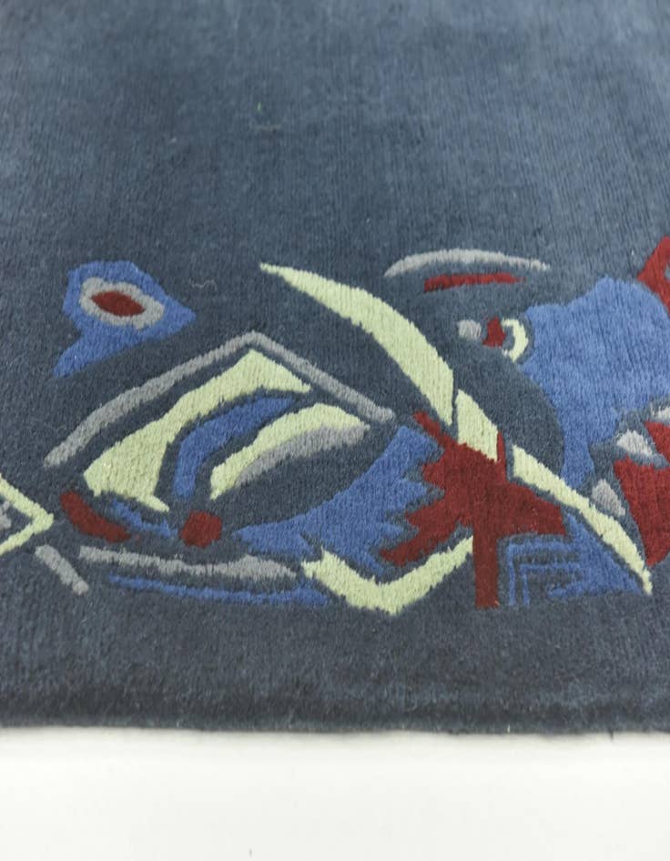 Detail image of  5' 8 x 7' 8  Hand Knotted Nepal Wool Rug