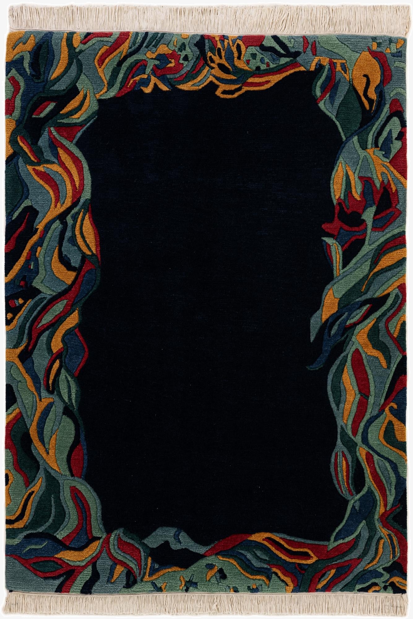  4' 1 x 5' 8  Hand Knotted Nepal Wool Rug