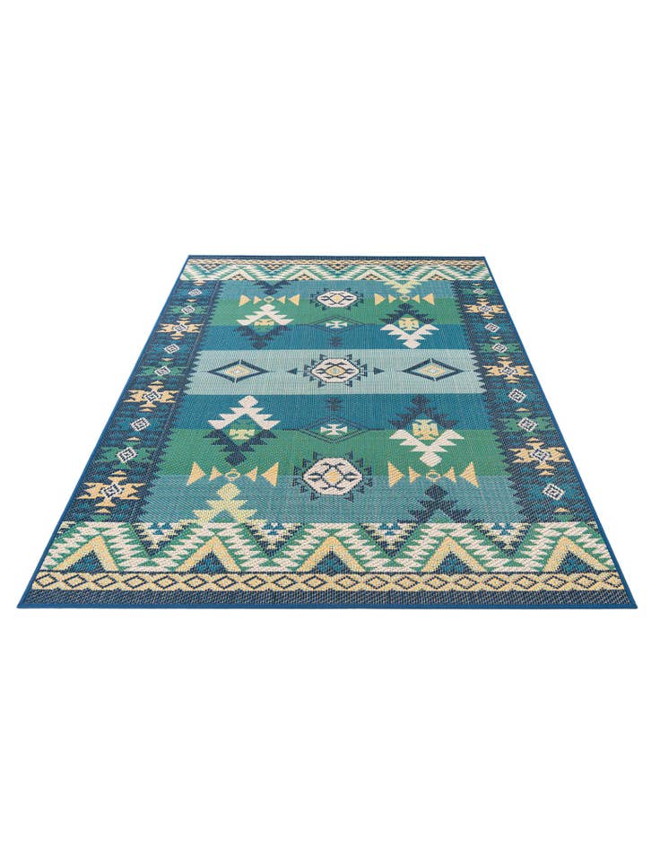 Detail image of  5' x 7' 2  Washable Traditional Indoor / Outdoor Rug