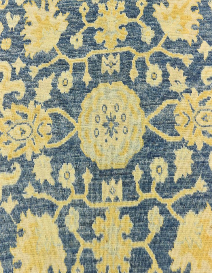 Detail image of  9' 6 x 12' 3  Hand Knotted Peshawar Ziegler Wool Rug