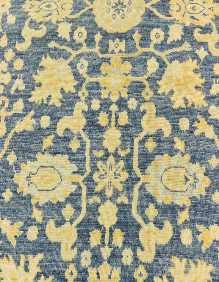 Detail image of  9' 6 x 12' 3  Hand Knotted Peshawar Ziegler Wool Rug