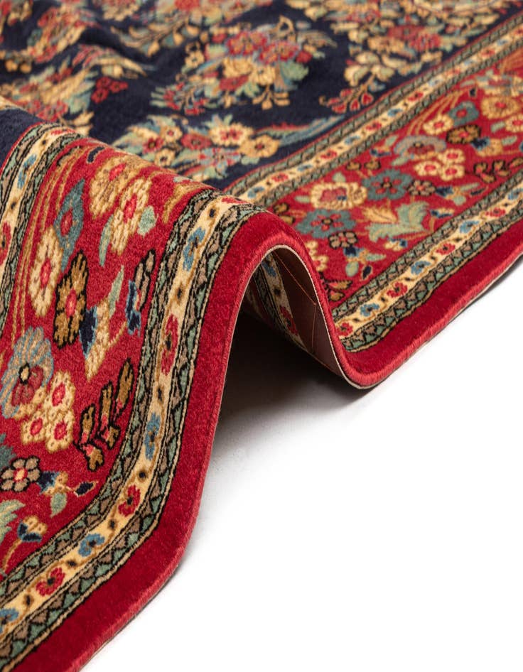 Detail image of  6' 7 x 9' 9  Hand Knotted Qom Persian Rug