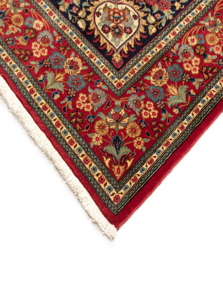 Detail image of  6' 7 x 9' 9  Hand Knotted Qom Persian Rug