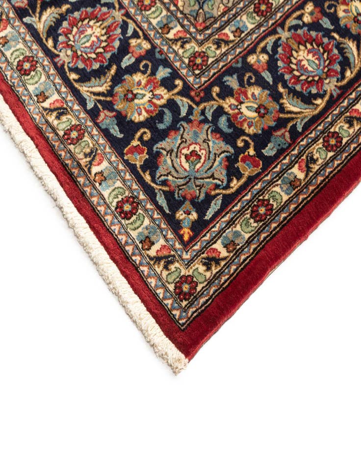 Detail image of  6' 7 x 9' 8  Hand Knotted Qom Persian Rug