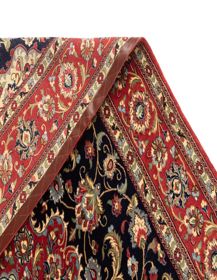 Detail image of  6' 8 x 9' 11  Hand Knotted Qom Persian Rug