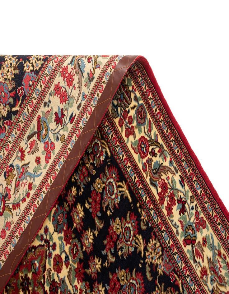 Detail image of  4' 7 x 6' 9  Hand Knotted Qom Persian Rug