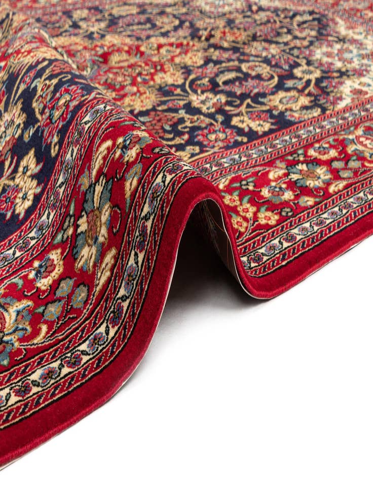 Detail image of  4' 9 x 7' 5  Hand Knotted Qom Persian Rug