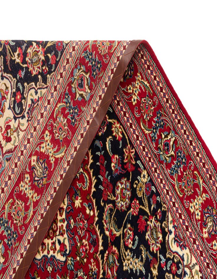 Detail image of  4' 9 x 6' 11  Hand Knotted Qom Persian Rug