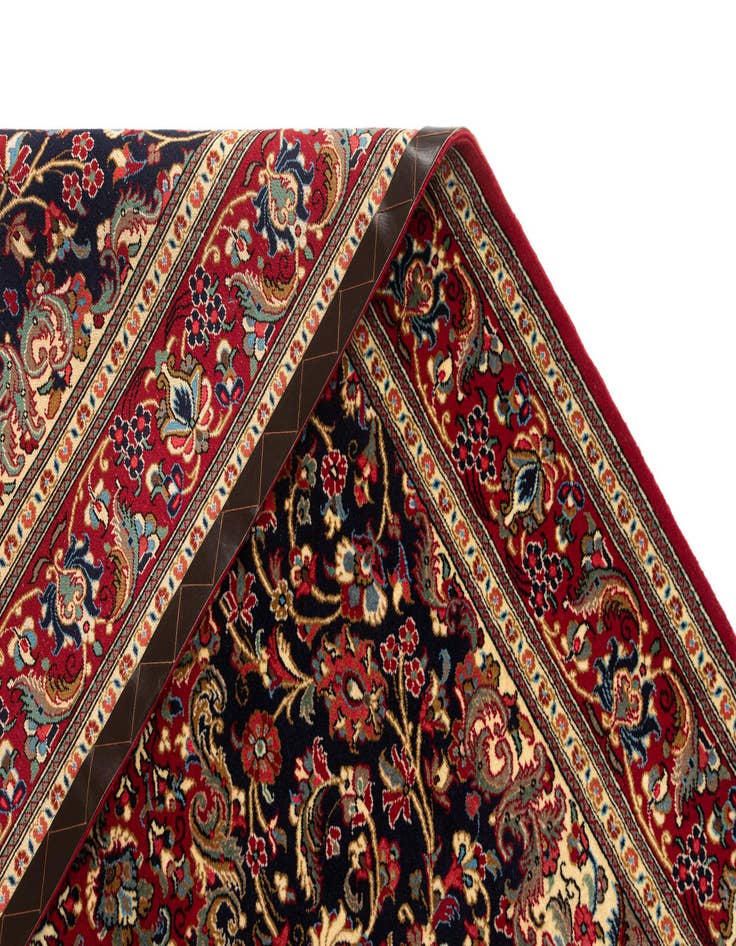 Detail image of  4' 9 x 7' 3  Hand Knotted Qom Persian Rug