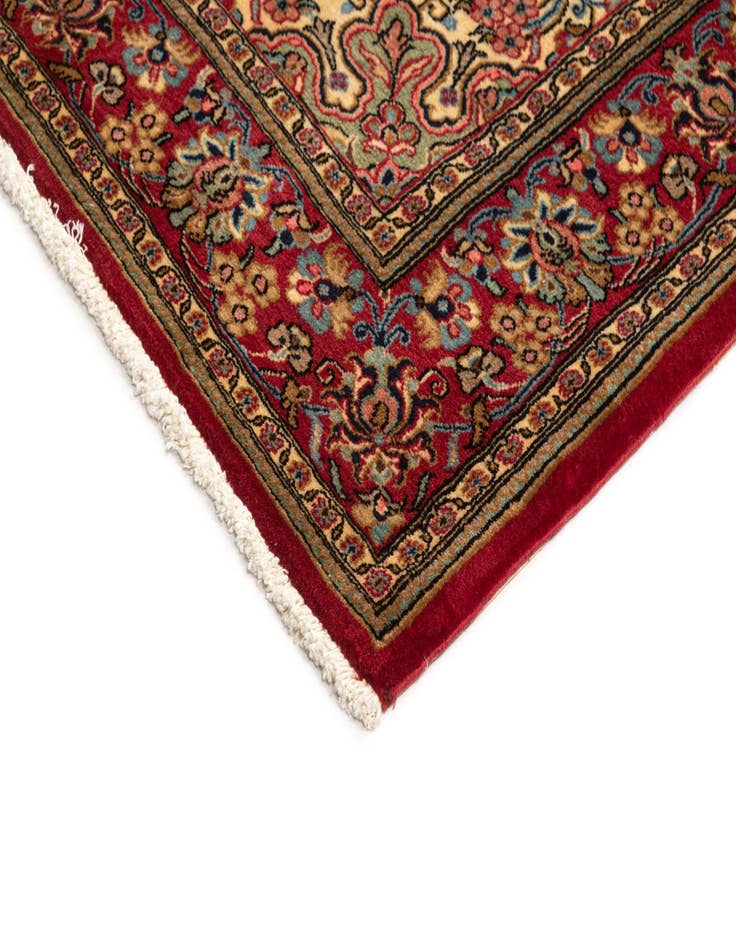 Detail image of  4' 8 x 6' 6  Hand Knotted Qom Persian Rug