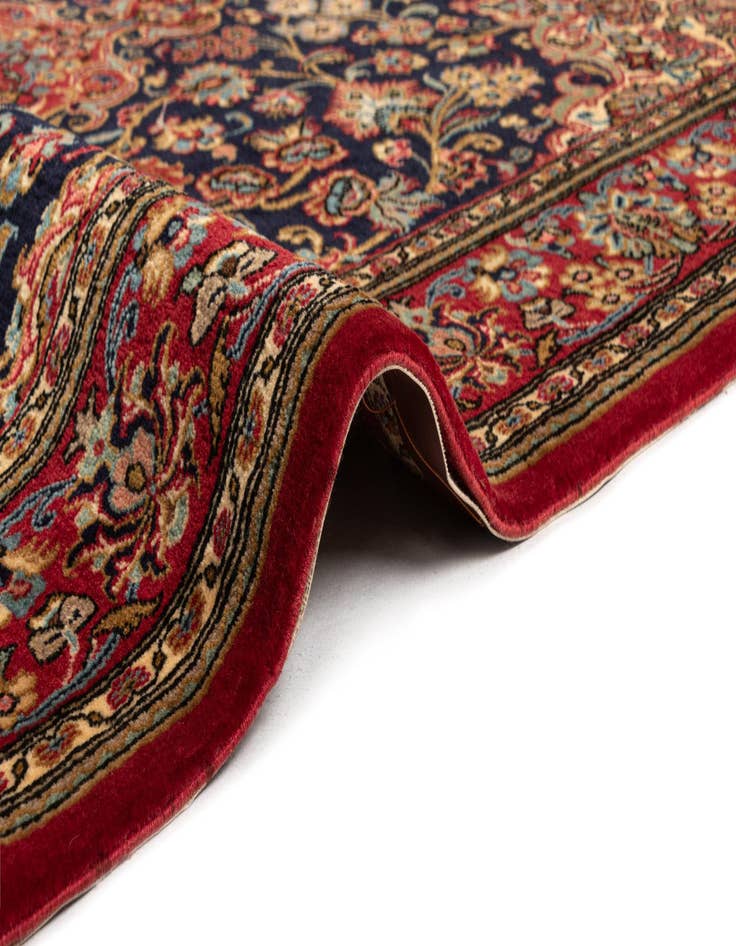 Detail image of  4' 8 x 6' 6  Hand Knotted Qom Persian Rug