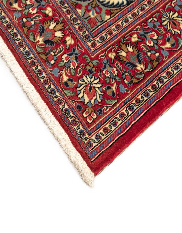 Detail image of  4' 8 x 6' 11  Hand Knotted Qom Persian Rug