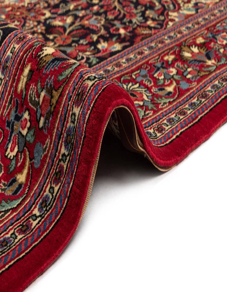 Detail image of  4' 8 x 6' 11  Hand Knotted Qom Persian Rug