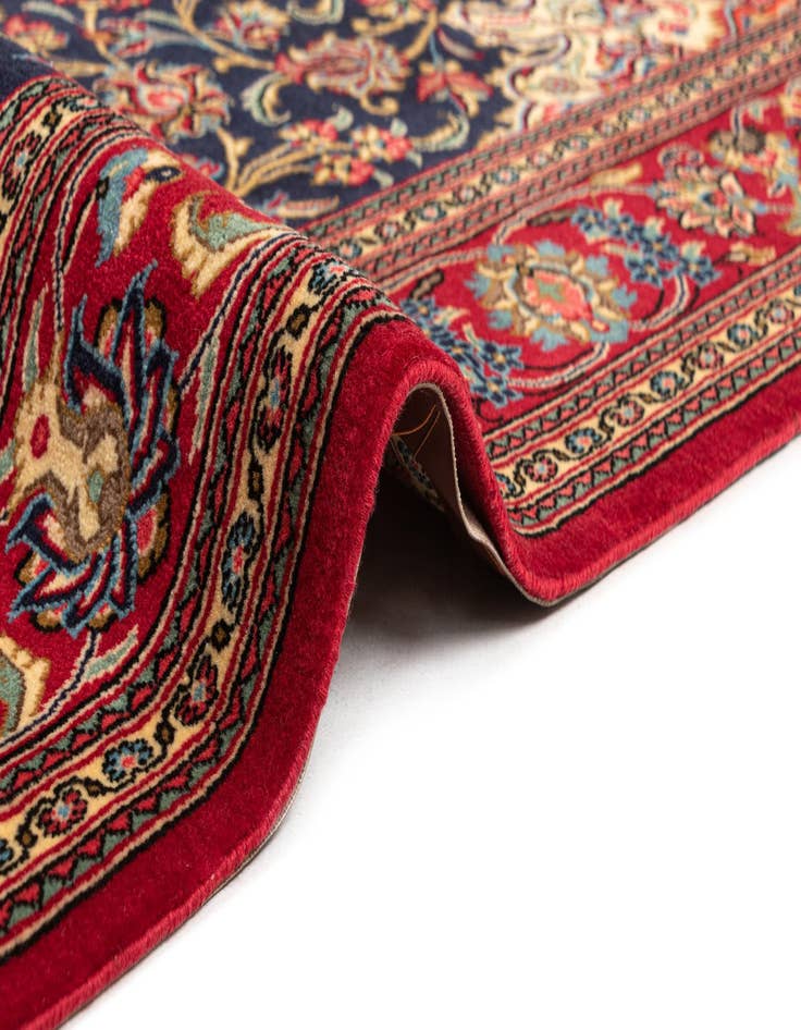 Detail image of  4' 6 x 6' 9  Hand Knotted Qom Persian Rug