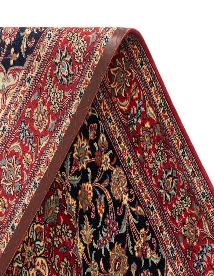 Detail image of  4' 6 x 7' 5  Hand Knotted Qom Persian Rug