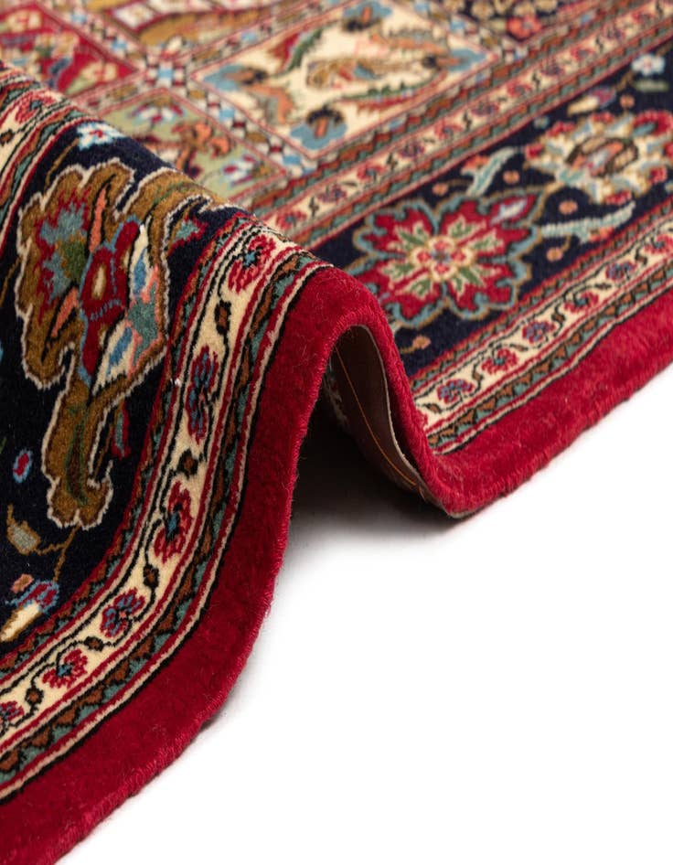 Detail image of  4' 8 x 6' 8  Hand Knotted Qom Persian Rug