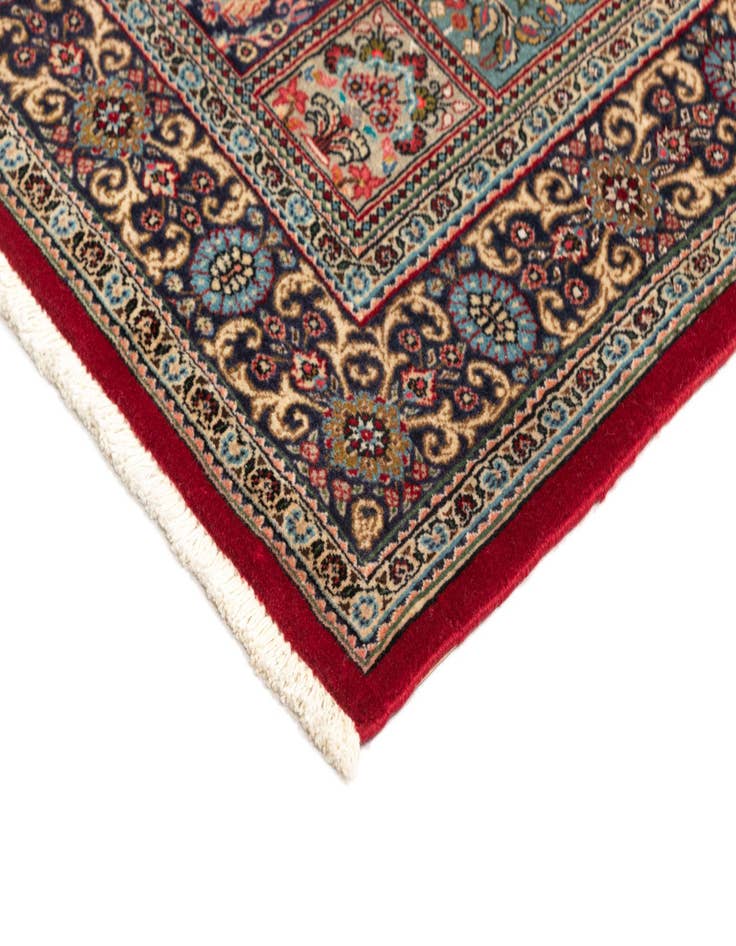 Detail image of  3' 5 x 4' 10  Hand Knotted Qom Persian Rug