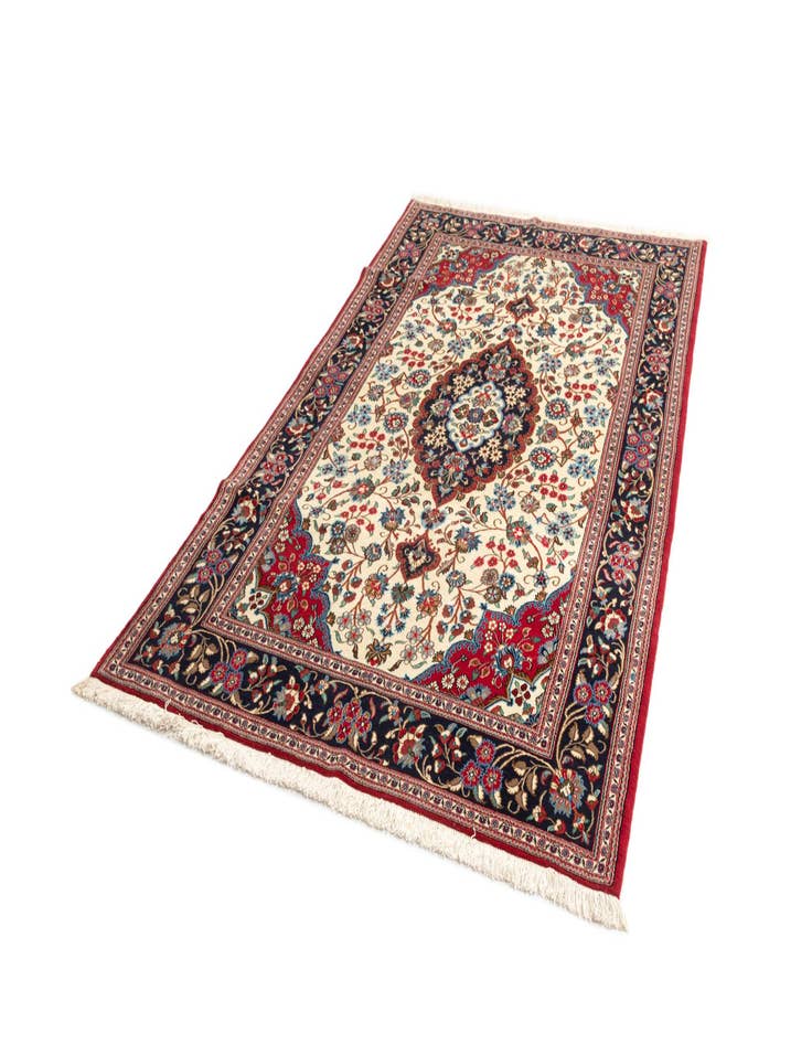 Detail image of  5' x 8' 3  Hand Knotted Qom Persian Rug