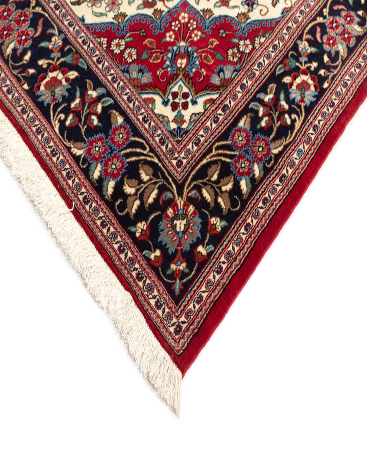 Detail image of  5' x 8' 3  Hand Knotted Qom Persian Rug