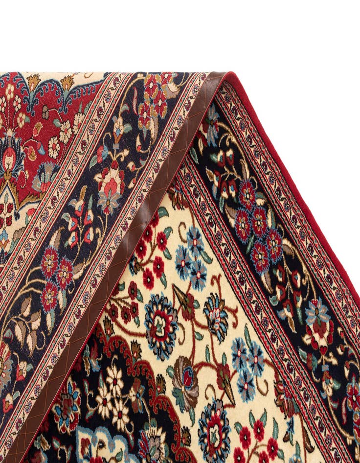 Detail image of  5' x 8' 3  Hand Knotted Qom Persian Rug