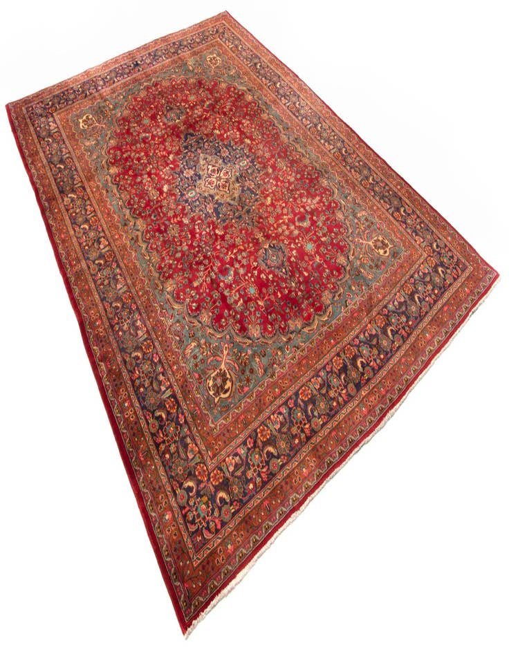 Detail image of  9' 9 x 12' 10  Hand Knotted Sabzevar Persian Wool Rug