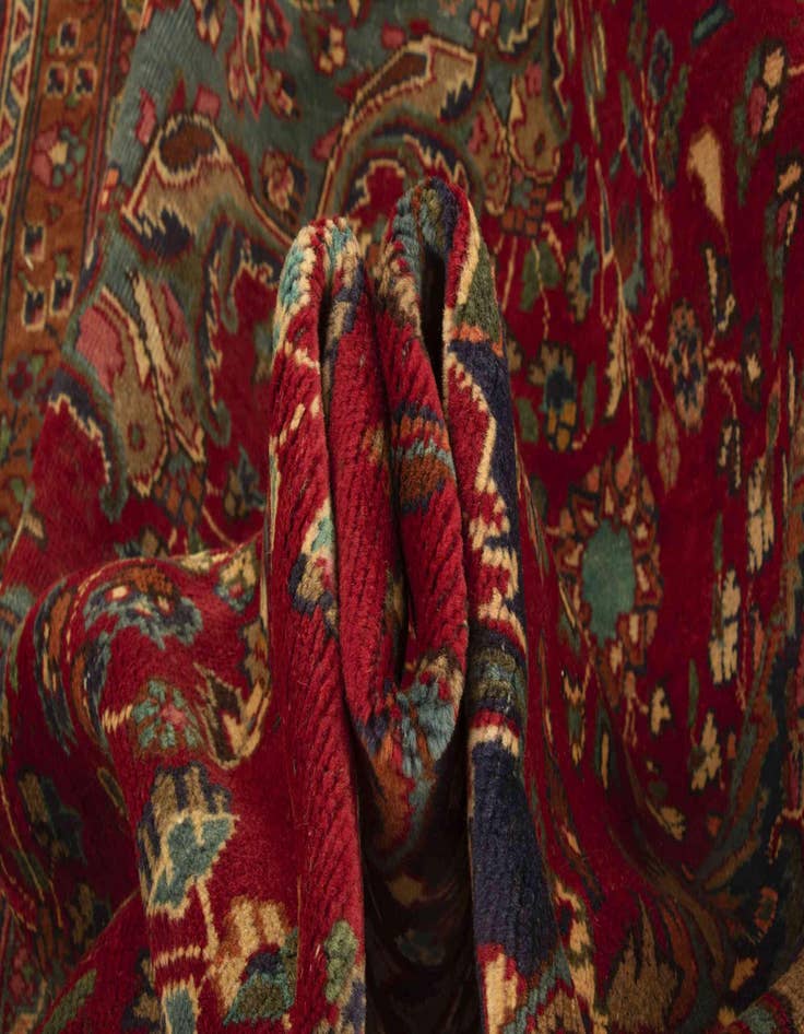Detail image of  9' 9 x 12' 10  Hand Knotted Sabzevar Persian Wool Rug