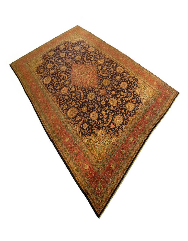 Detail image of  9' 10 x 13' 3  Hand Knotted Sarough Persian Wool Rug