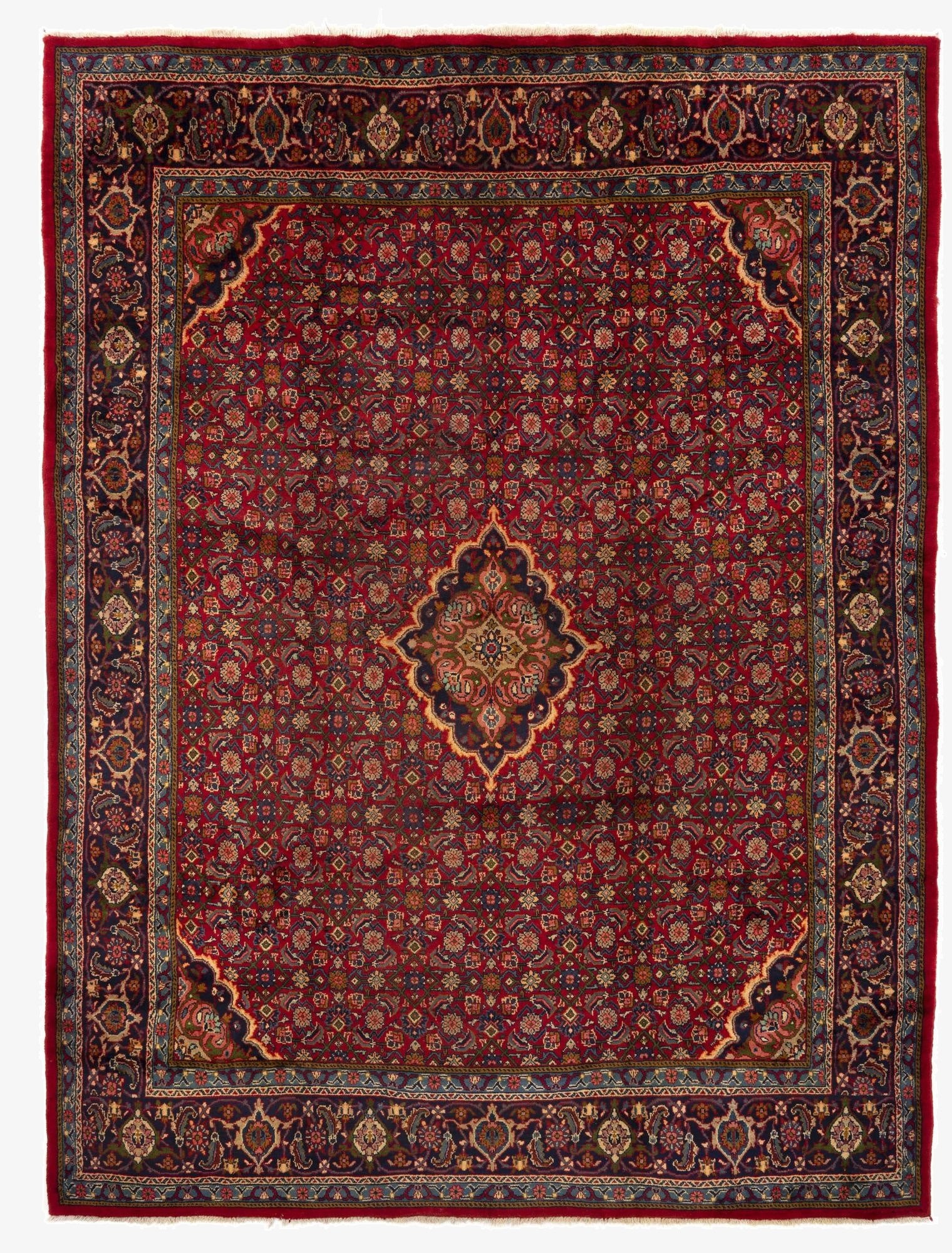  9' 11 x 13' 4 Sarough Wool Rug