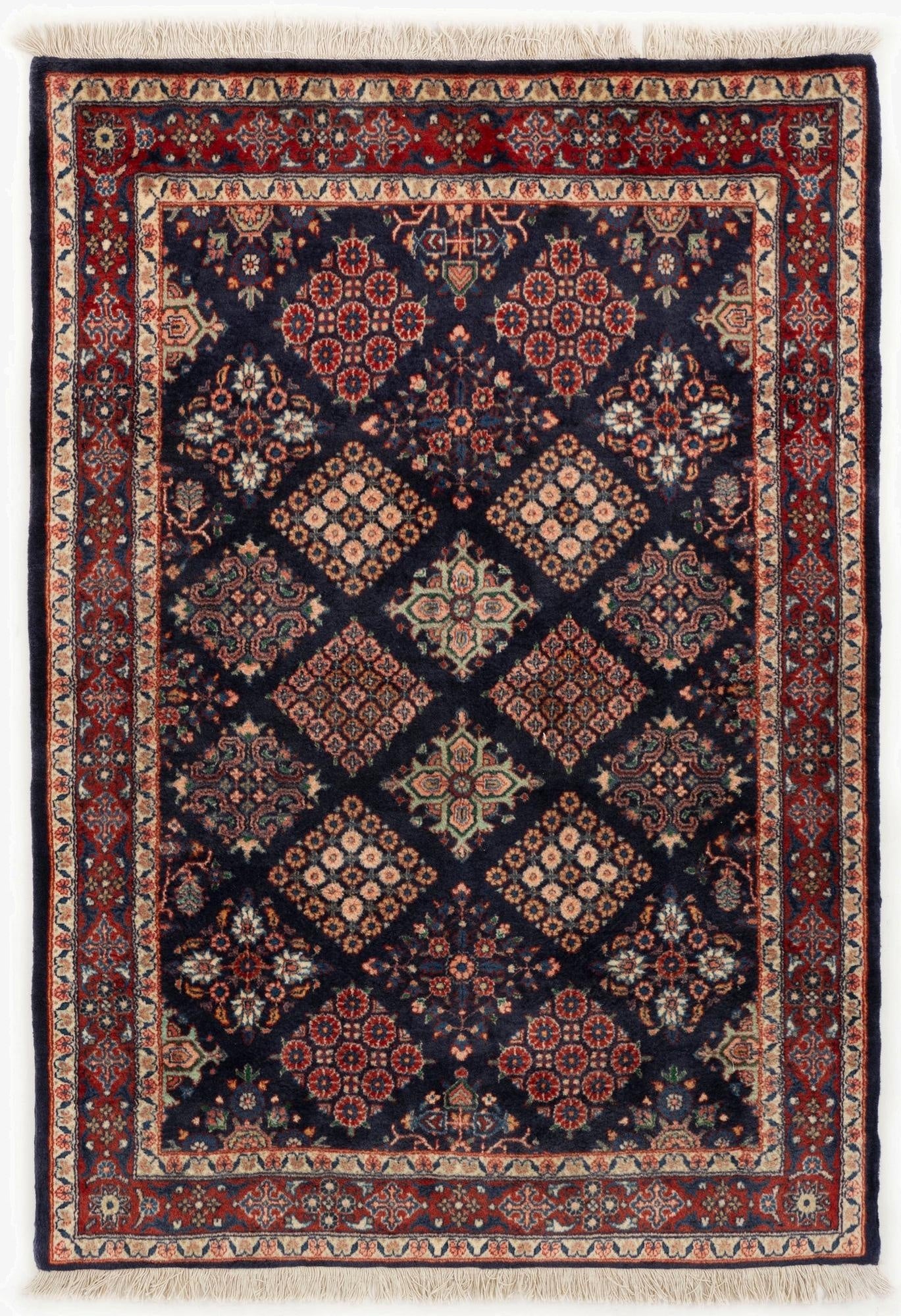  3' 5 x 5'  Hand Knotted Sarough Persian Wool Rug