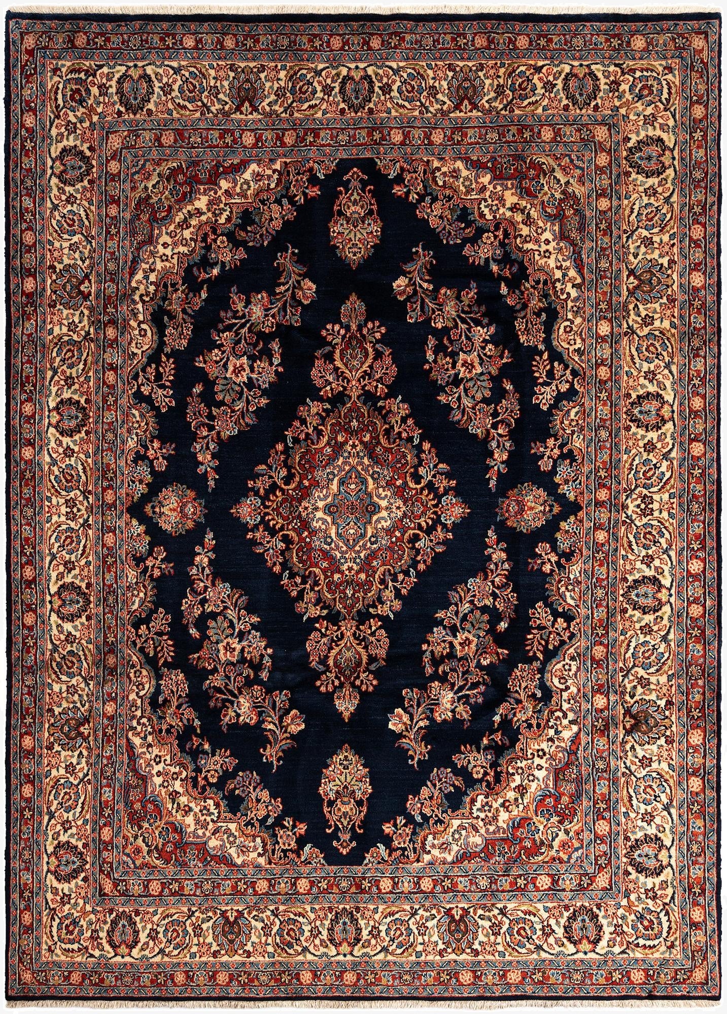  9' x 12' 1 Sarouk Wool Rug