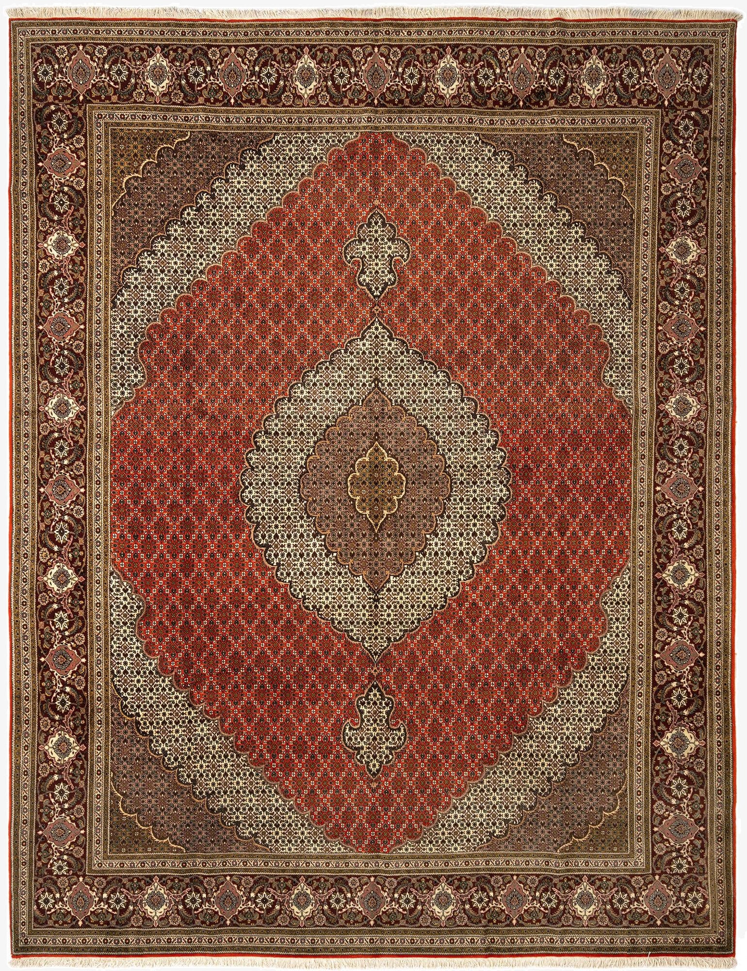  9' 11 x 13' Tabriz Mahi Rug