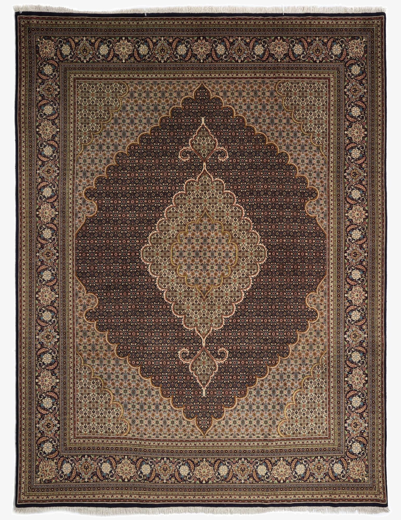  10' 8 x 13' 1 Tabriz Mahi Rug