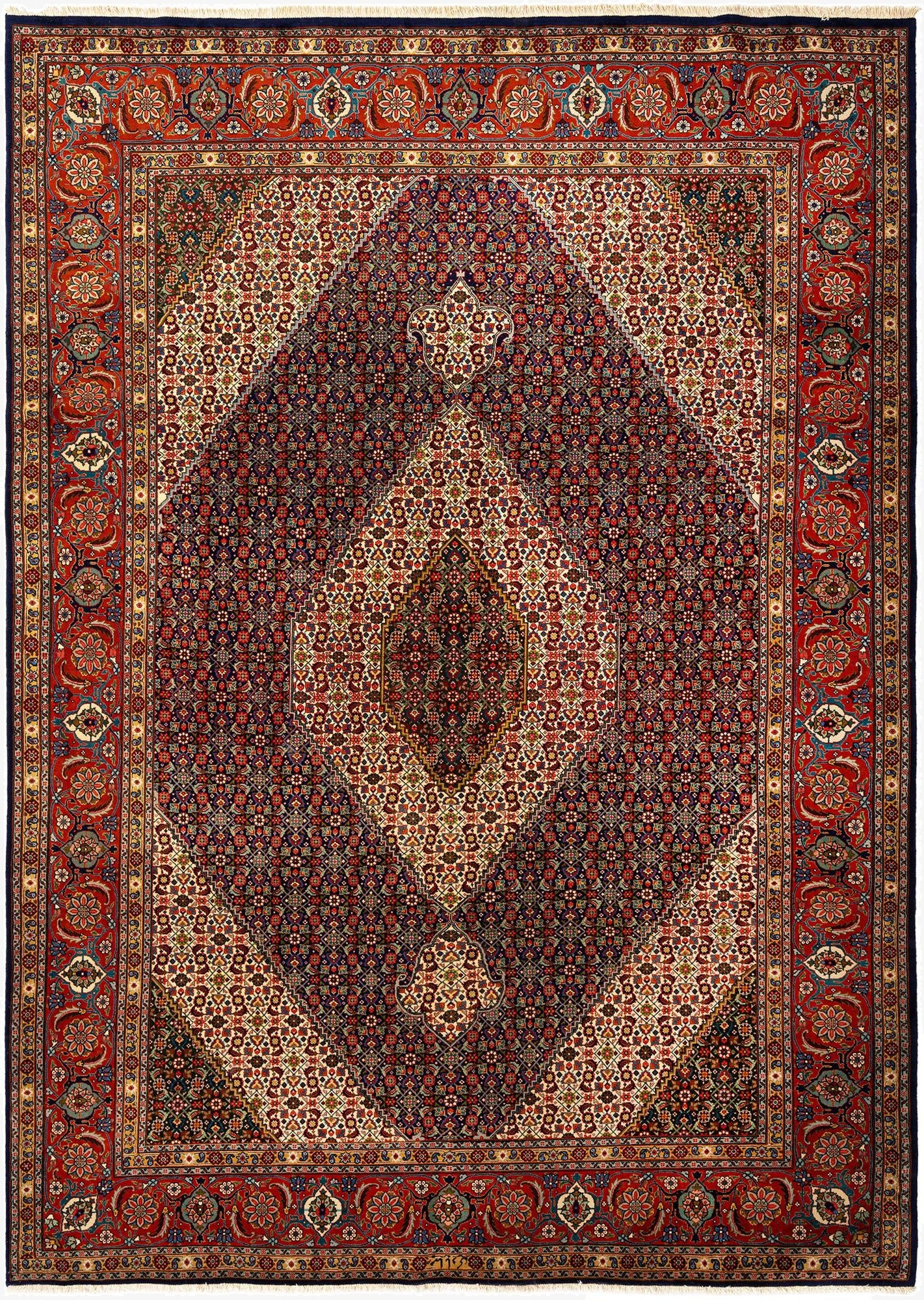  7' 11 x 11' Tabriz Mahi Rug