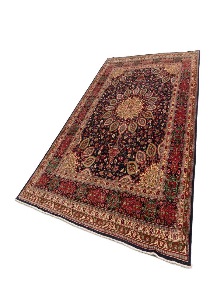 Detail image of  9' 9 x 12' 9 Tabriz Wool Rug