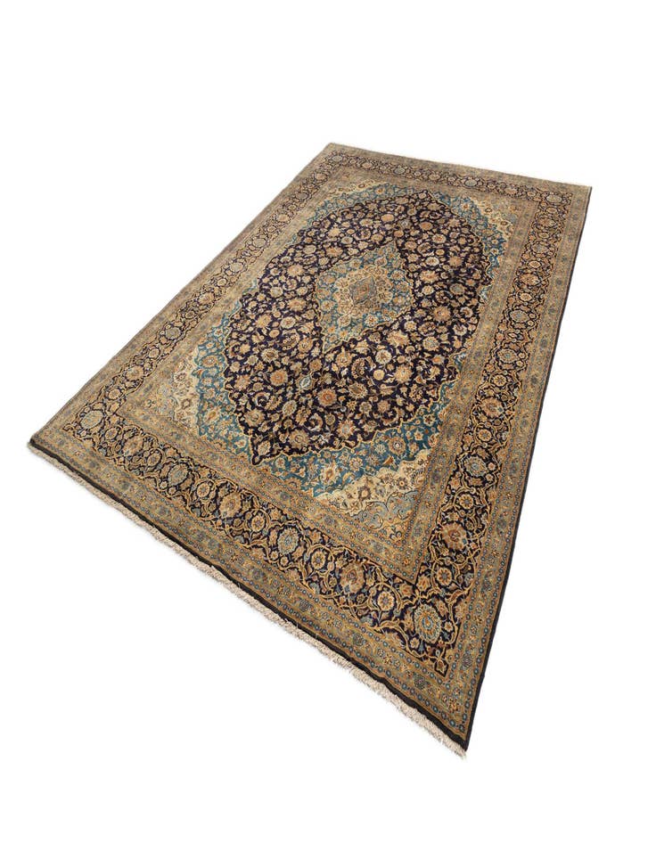 Detail image of  9' 11 x 13' Tabriz Wool Rug