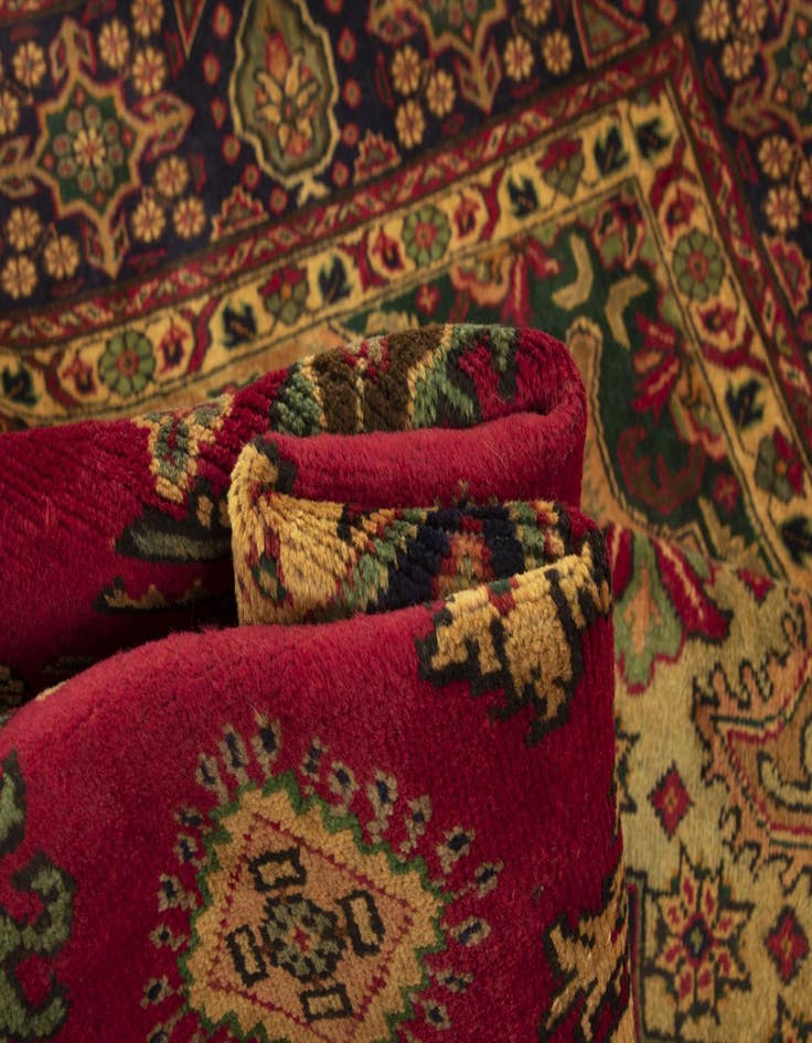 Detail image of  10' x 12' 10  Hand Knotted Tabriz Persian Wool Rug