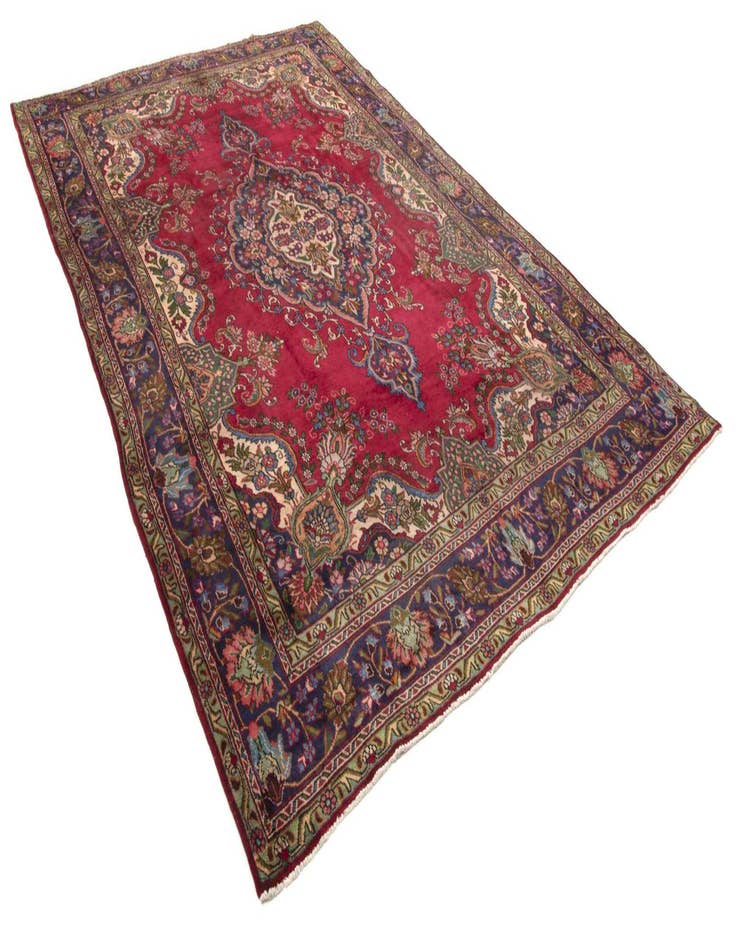 Detail image of  9' 5 x 13' 8  Hand Knotted Tabriz Persian Wool Rug